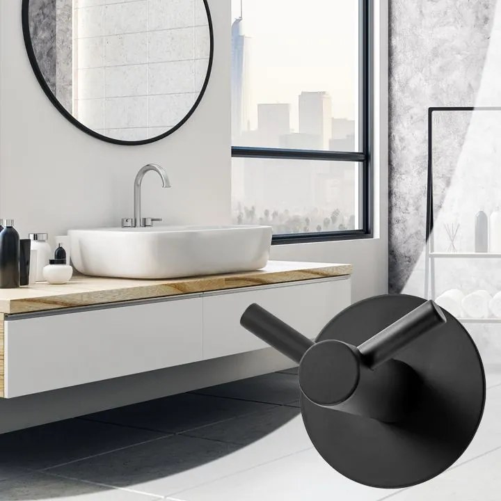 Закачалка за баня black 322216A
