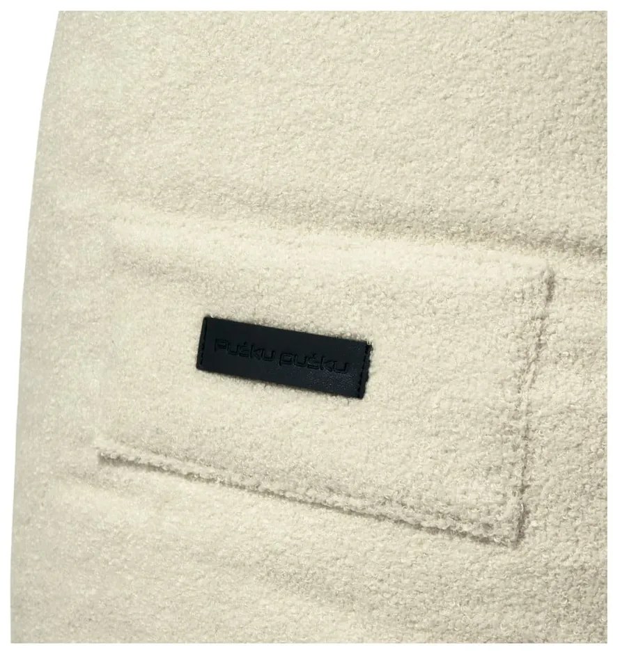 Светлосив пуф от букле Snug 100 – SLOWDOWN