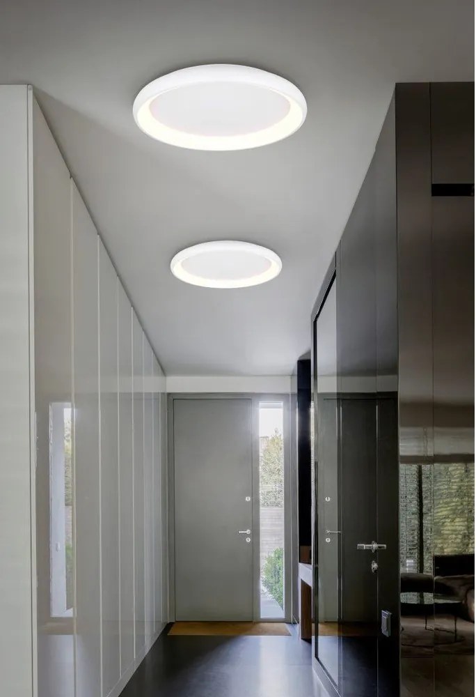 Бяло LED затъмняващо се осветително тяло за таван Cardona – Trio