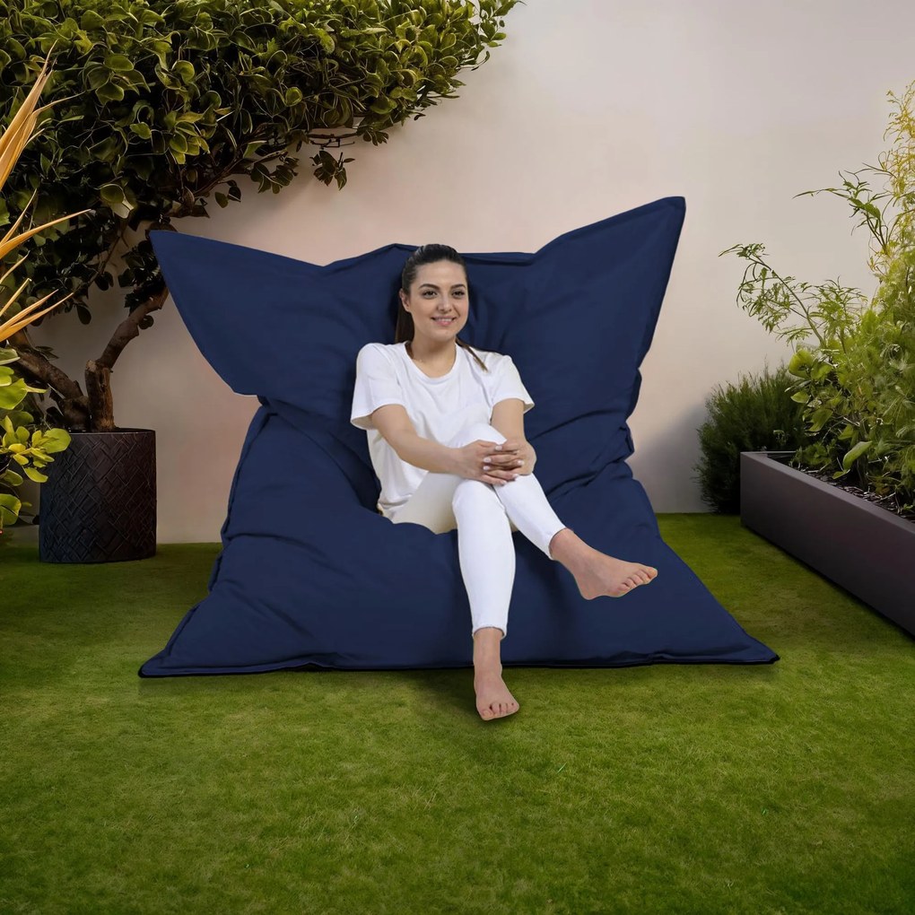 Градински пуф Giant Cushion 140x180, цвят Тъмно син