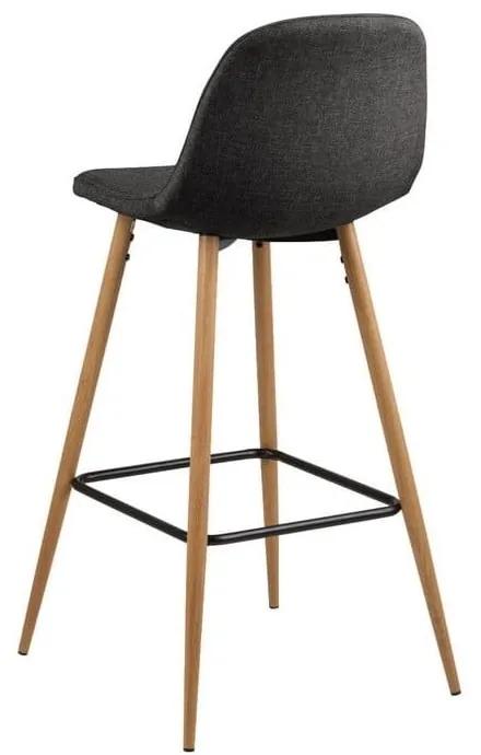 Бар стол в естествен и сив цвят 101 см Wilma - Actona