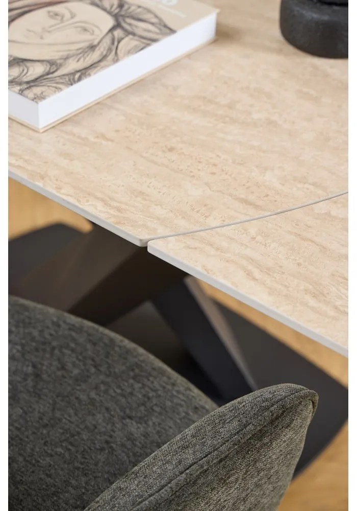 Тъмносив трапезен стол с подлакътници Graham – Actona