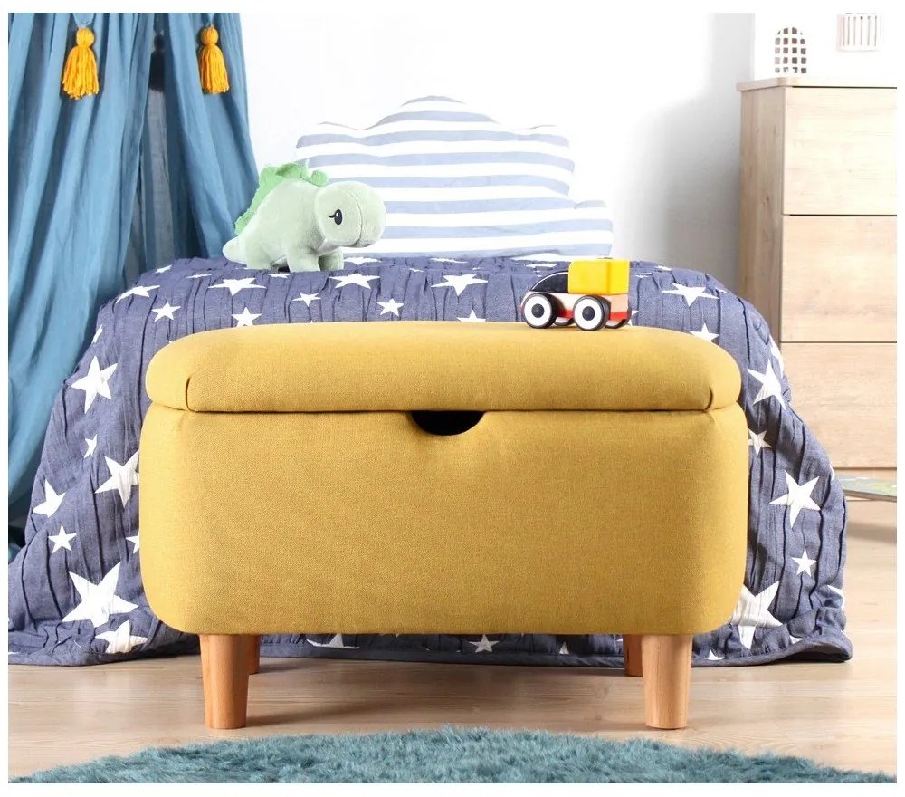 Жълта детска пейка Moouv – Hanah Home