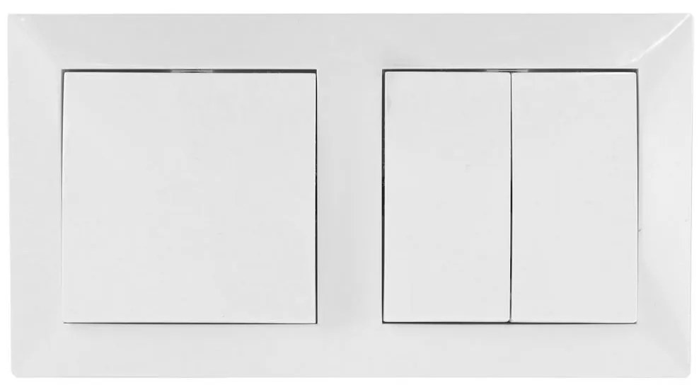 Aigostar - К-кт 2бр. домашен превключвател с рамка