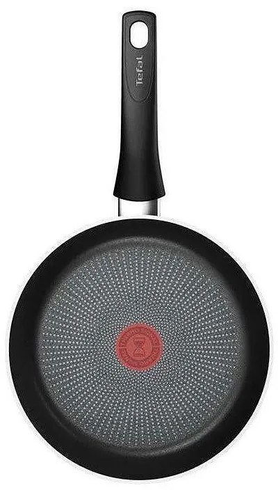 Тиган Tefal C2920453 Force, 24 см, Незалепващо покритие, Thermo-signal, Thermo-Fusion, Индукция, Черен