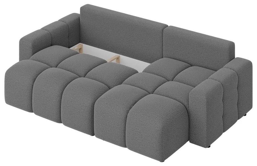 Сив разтегателен ъглов диван (променлив) Luki – Ropez