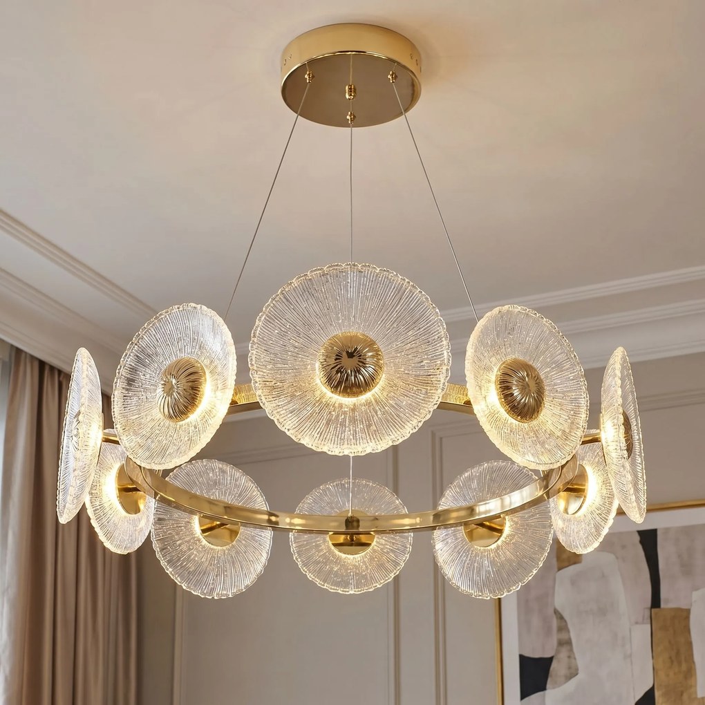 ВИСЯЩА ТАВАННА ЛАМПА SWE071-CP 60cm GOLD