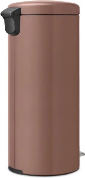 Кош за боклук с педал Brabantia NewIcon 1008853, 30 л, Плавно затваряне, Противоплъзгаща основа, Сатенено покритие, Кафяв