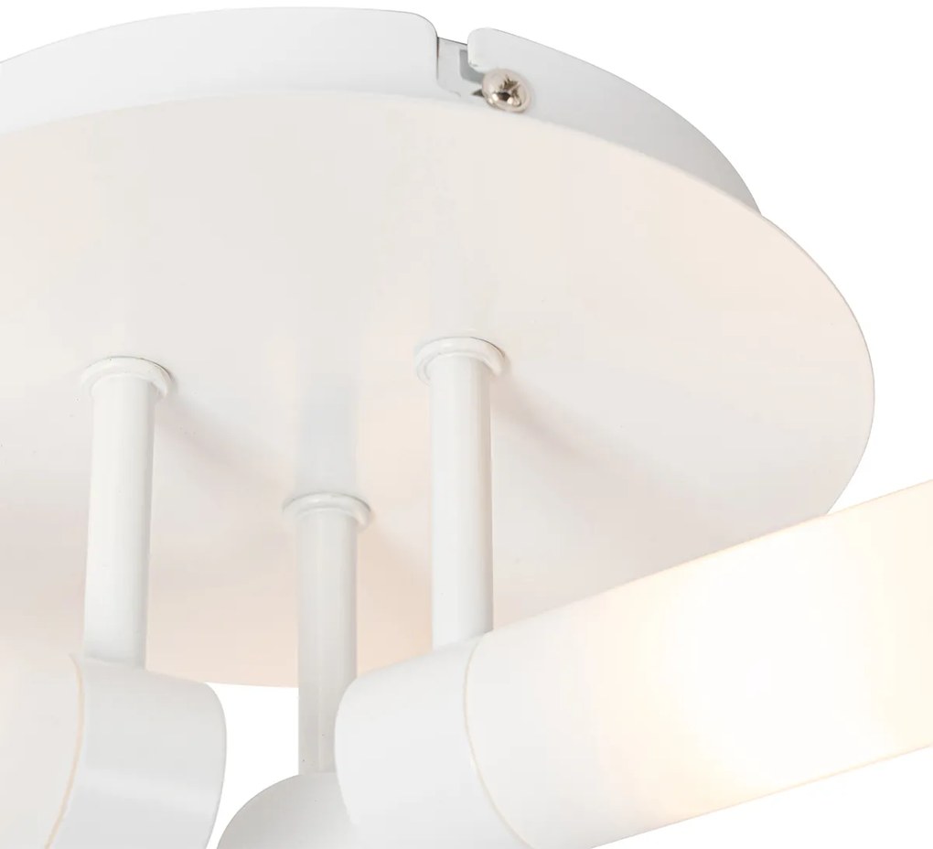 Модерна таванна лампа за баня бяла 3-светлина IP44 - Bath