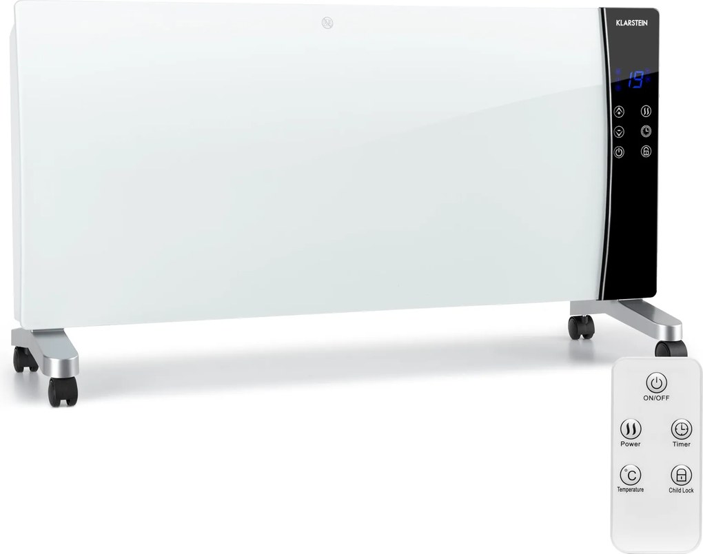Klarstein Lindholm, конвекционен нагревател, термостат, таймер, 2000 W