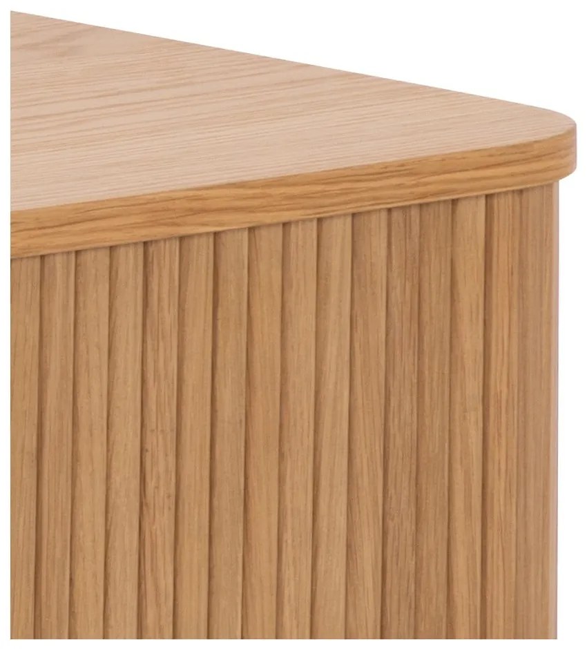 Маса за телевизор от дъб в естествен цвят 140x45 cm Langley – Actona