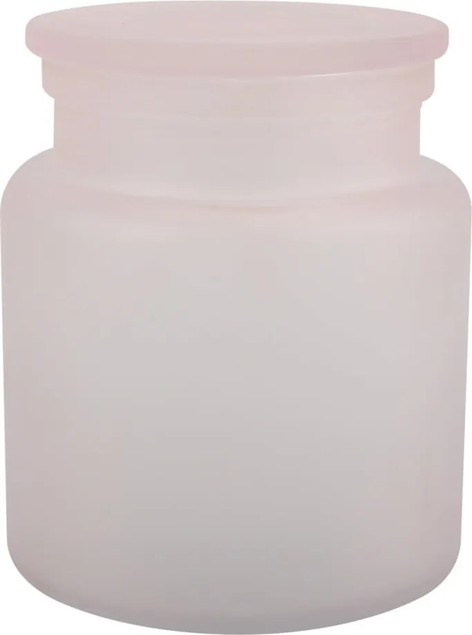 Светлорозов стъклен органайзер за баня за памучни тампони Yoko – Spirella