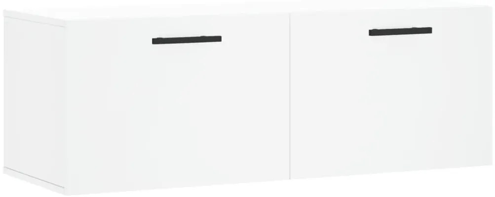 830156 vidaXL Стенен шкаф, бял, 100x36,5x35 см, инженерно дърво