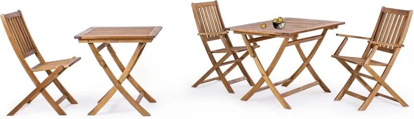 Градинска масичка от масивна акация 70x70 cm Noemi – Bizzotto