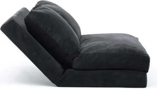 Черен разтегателен диван 120 cm Taida – Balcab Home