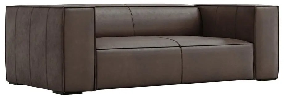 Кафяв кожен диван 212 cm Madame - Windsor & Co Sofas