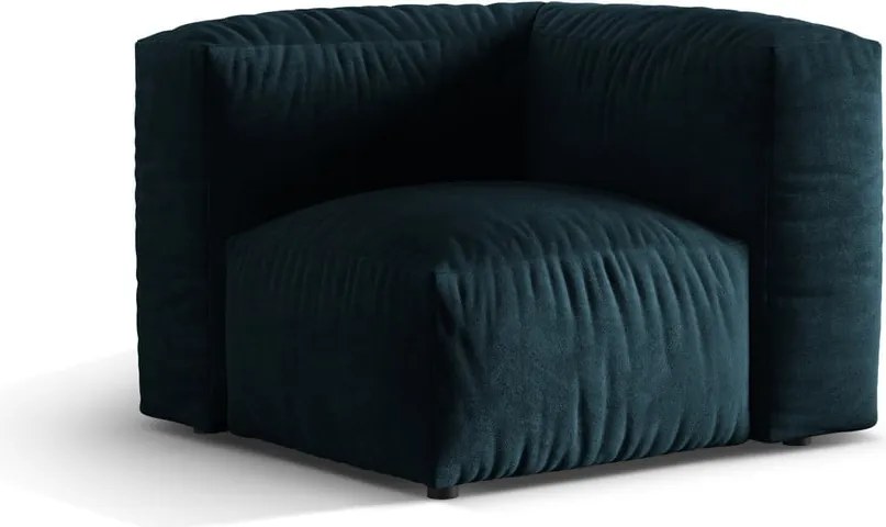 Тъмносин кадифен модул за диван (променлив) Martina – Micadoni