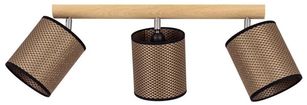 Spot-Light 2037400911553 - Спот BENITA 3xE27/25W/230V дъб