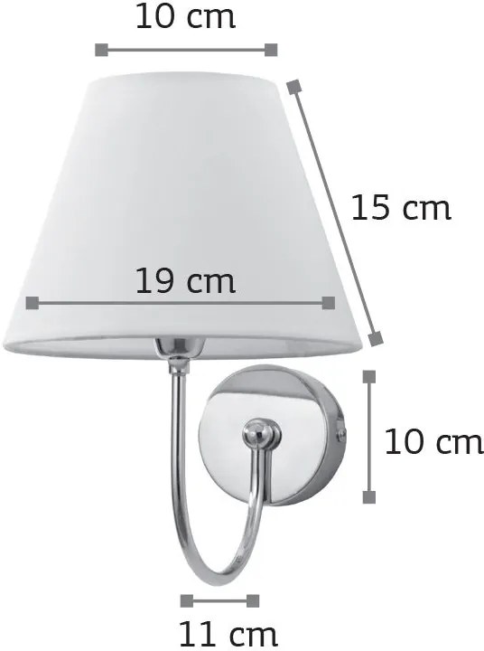 Аплик за стена InLight 43022-Chrome