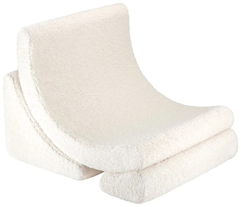 Кремав детски стол от букле Moon – Wigiwama