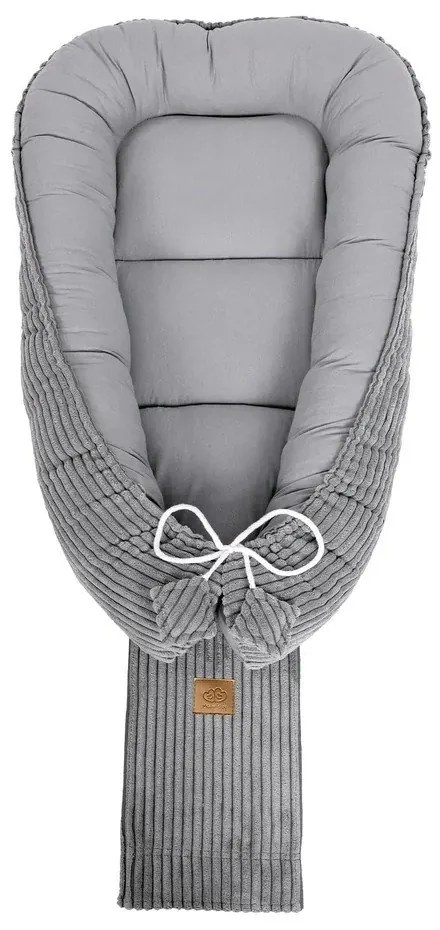 Сиво гнездо за бебе 55x83 cm – Meowbaby