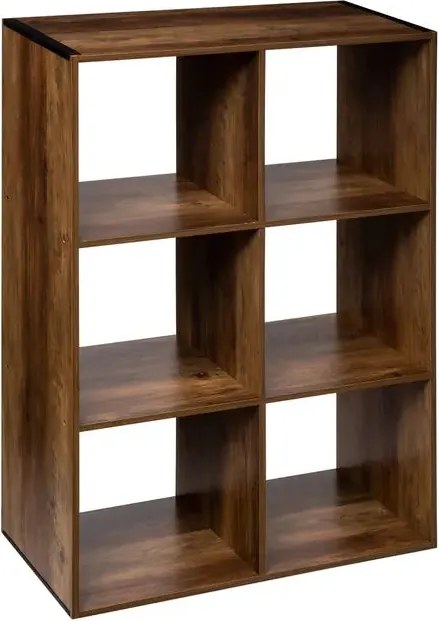 Рафт 5five Mix'n Modul Industrial, 6 отделения, Дърво