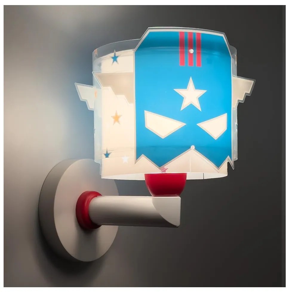 Dalber 61819 - Детско стенно осветително тяло BLUE HERO 1xE27/15W/230V