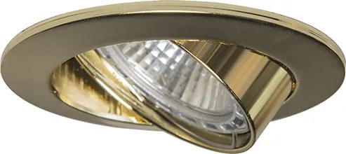 Смарт вградено спот осветление златно, накланящо се, вкл. Wifi GU10 - Edu