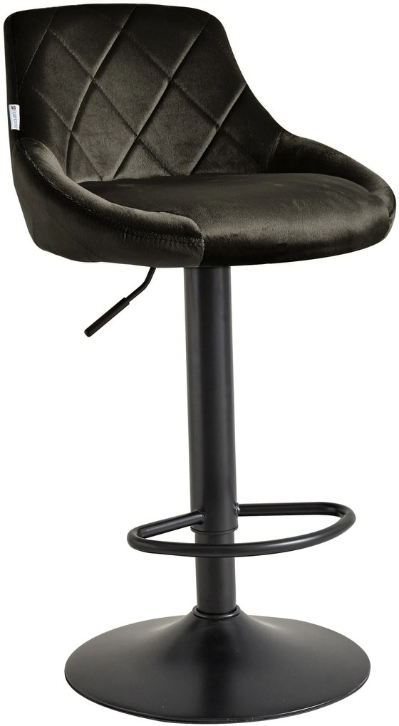 Бар стол Velluto-черен (2) парчета