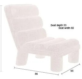 Бежово кресло от букле Fern – Dutchbone