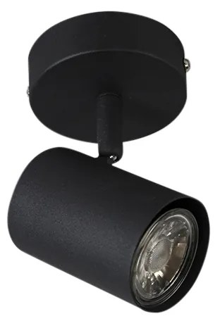 Интелигентен прожектор черен вкл. WiFi GU10 регулируем - Jeana