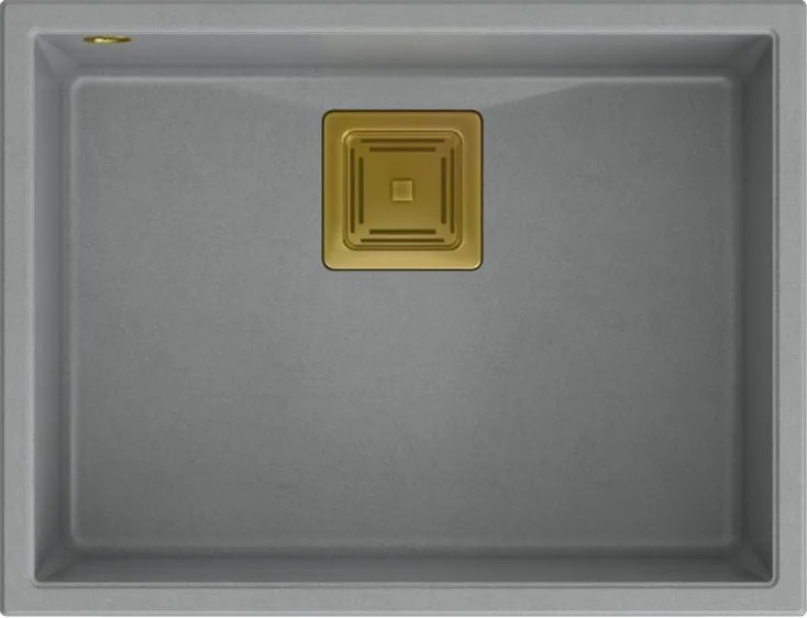 гранитна мивка DAVID 50 Grey Metallic