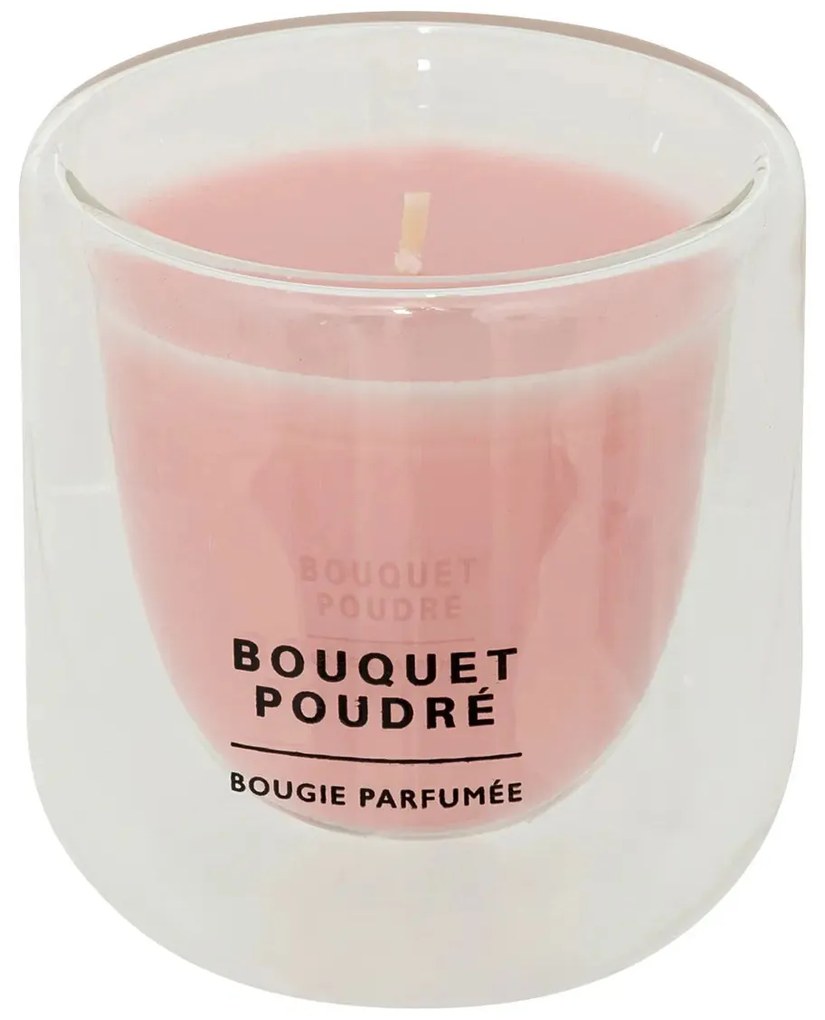 Ароматна свещ atmosphera Ilan, Стъкло, 130 g - Powder Bouquet