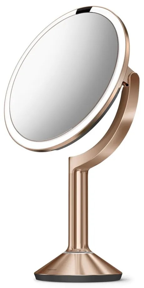 Козметично огледало със светлина/увеличително (5x) ø 20 cm Sensor Trio – simplehuman