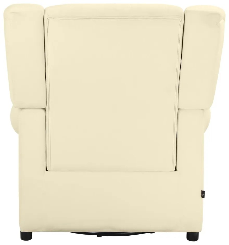 Бяло кадифено люлеещо се кресло Lillyse – Støraa