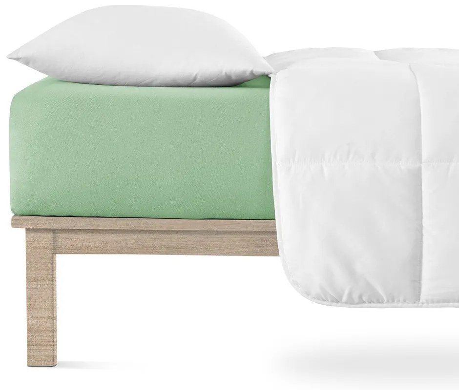 Зелен еластичен чаршаф от джърси 90x200 cm Boxspring – Andrea Simone