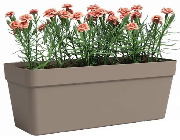 Самополиваща се саксия за цветя от рециклирана пластмаса 50 cm Capri – Artevasi