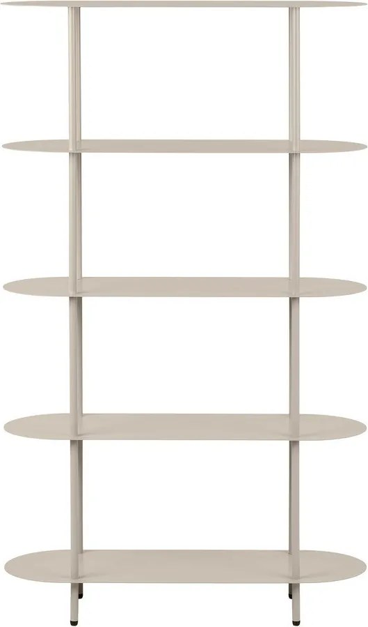 Бежов метален стелаж 90x150x31 cm Rieti – House Nordic