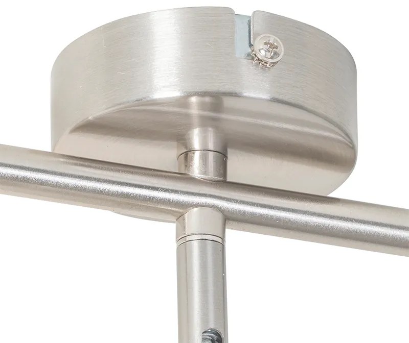 Модерна таванна лампа стомана 3-светлина регулируема - Jeana