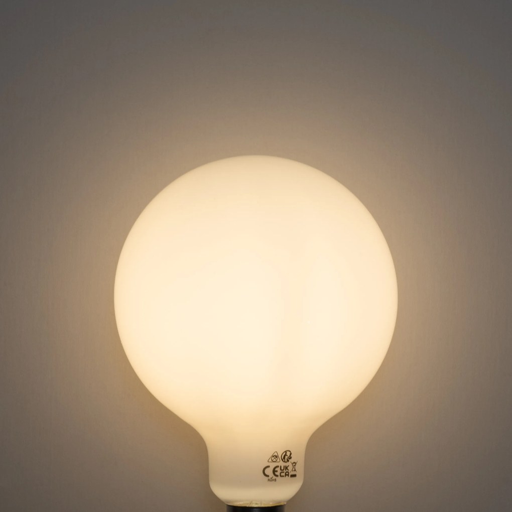 Комплект от 5 димируеми LED крушки E27 Опал G125 5W 450 lm 3000K