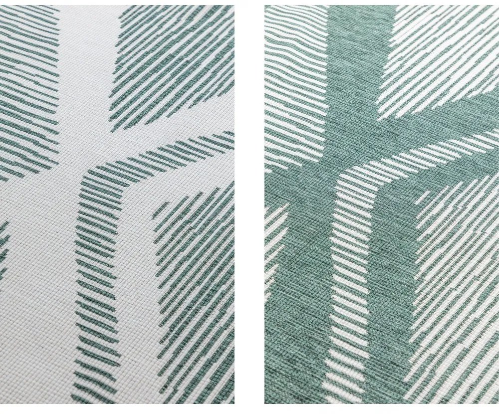 Зелено-кремав външен килим 80x150 cm Gemini – Elle Decoration