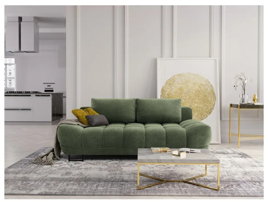 Зелен триместен разтегателен диван Cumulus - Windsor &amp; Co Sofas