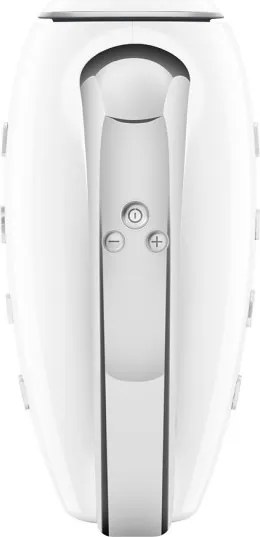 Ръчен миксер SMEG 50's Style HMF01WHEU, 250W, 9 скорости, Турбо, Скрит LED дисплей, Таймер, Аксесоари, Бял