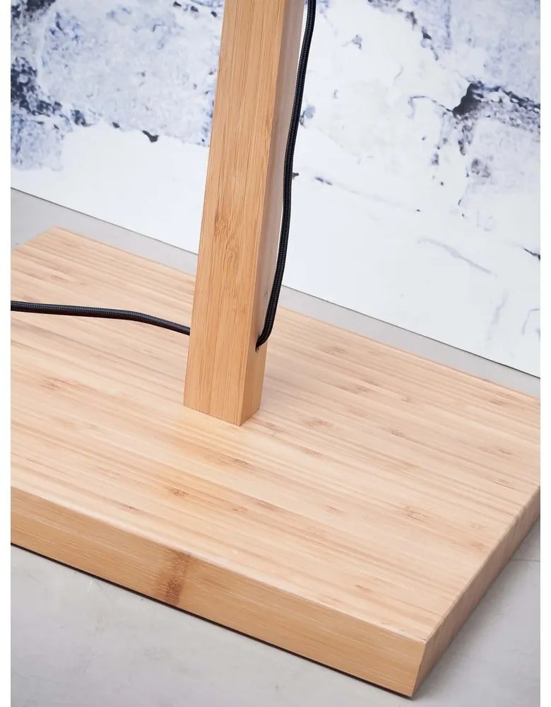 Подова лампа с абажур от ратан в естествен цвят (височина 150 см) Tanami - Good&amp;Mojo