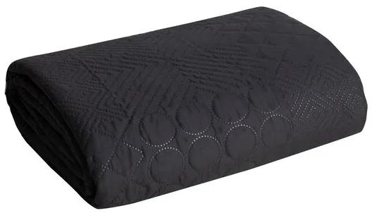 Дизайнерска покривка за легло Boni черен цвят