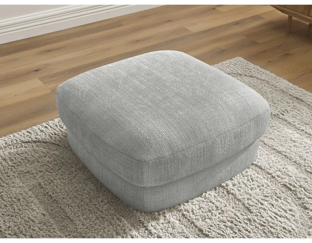 Светлосива шенилова табуретка Leonore – Bobochic Paris