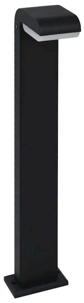 45654 vidaXL Градинска LED лампа, 9 W, черна, овална