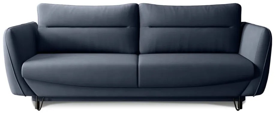 Син шенилов сгъваем/с място за съхранение диван 236 cm Silva – ELTAP