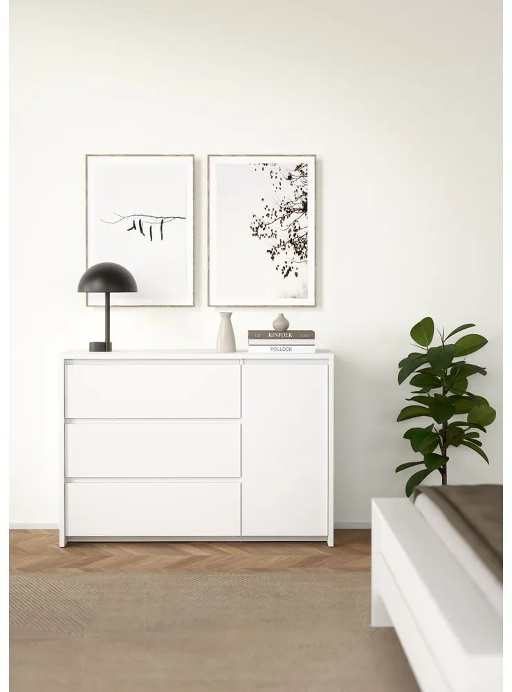 Бял скрин 119x84x48 cm Next – Tvilum