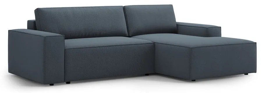Син разтегателен ъглов диван (десен ъгъл) Jodie – Micadoni Home